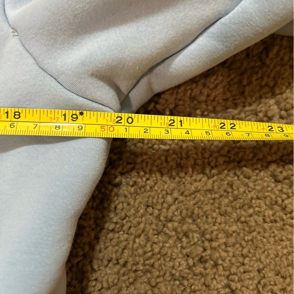 Sky Blue Women's Sherpa Lined Crewneck Sweatshirt Size Small - Picture 6 of 10